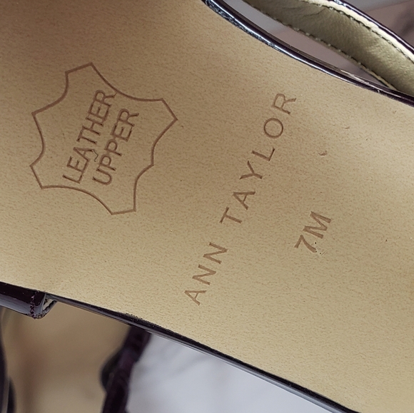 Ann Taylor NWOT Mini Bow Slingback Pointy Toe Kitten Heel Pumps Cranberry - Picture 5 of 6